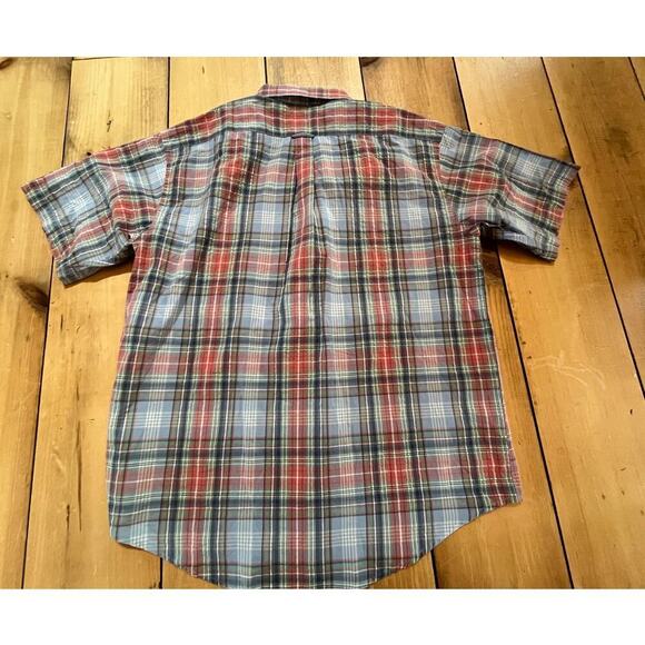 Izod Men's Plaid Button Down Shirt. Size Large. Blue/Red/Green - Picture 2 of 5